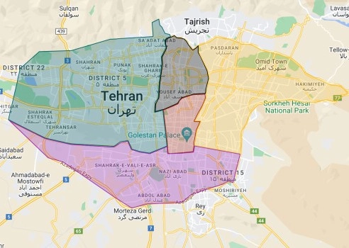ادارات مایلات تهران بزرگ